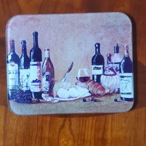 Decorative glass cutting board